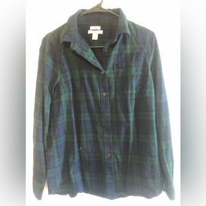 LLBean flannel, size S